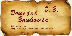 Danijel Banković vizit kartica